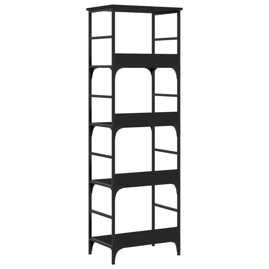 vidaXL Bookshelf Black 50x33x153 cm Engineered Wood