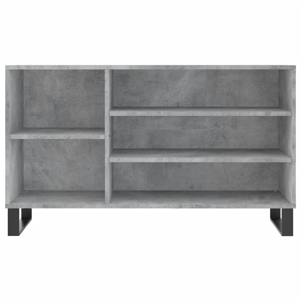 vidaXL Shoe Cabinet Concrete Grey 102x36x60 cm Engineered Wood