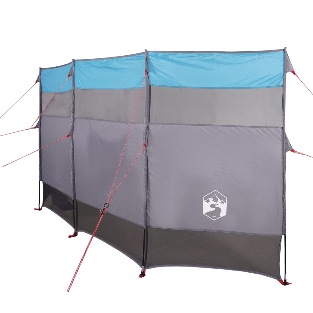 vidaXL Camping Windbreak Blue 366x152x152 cm Waterproof