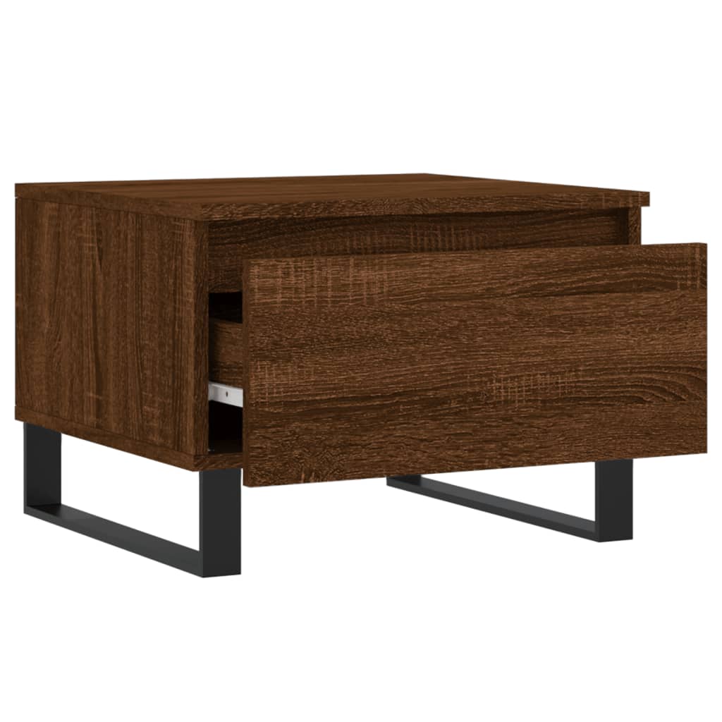 vidaXL Coffee Table Brown Oak 50x46x35 cm Engineered Wood