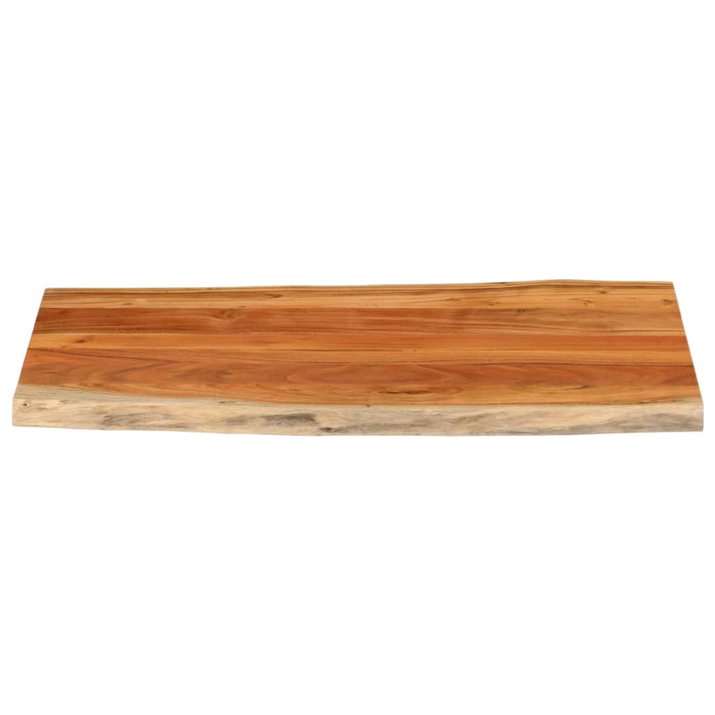 vidaXL Table Top 110x60x2.5 cm Rectangular Solid Wood Acacia Live Edge