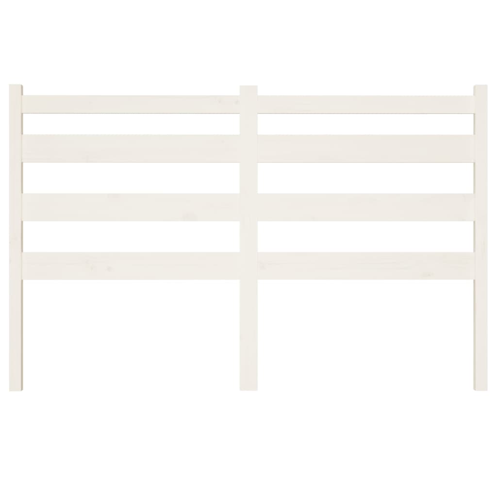 vidaXL Bed Headboard White 206x4x100 cm Solid Wood Pine