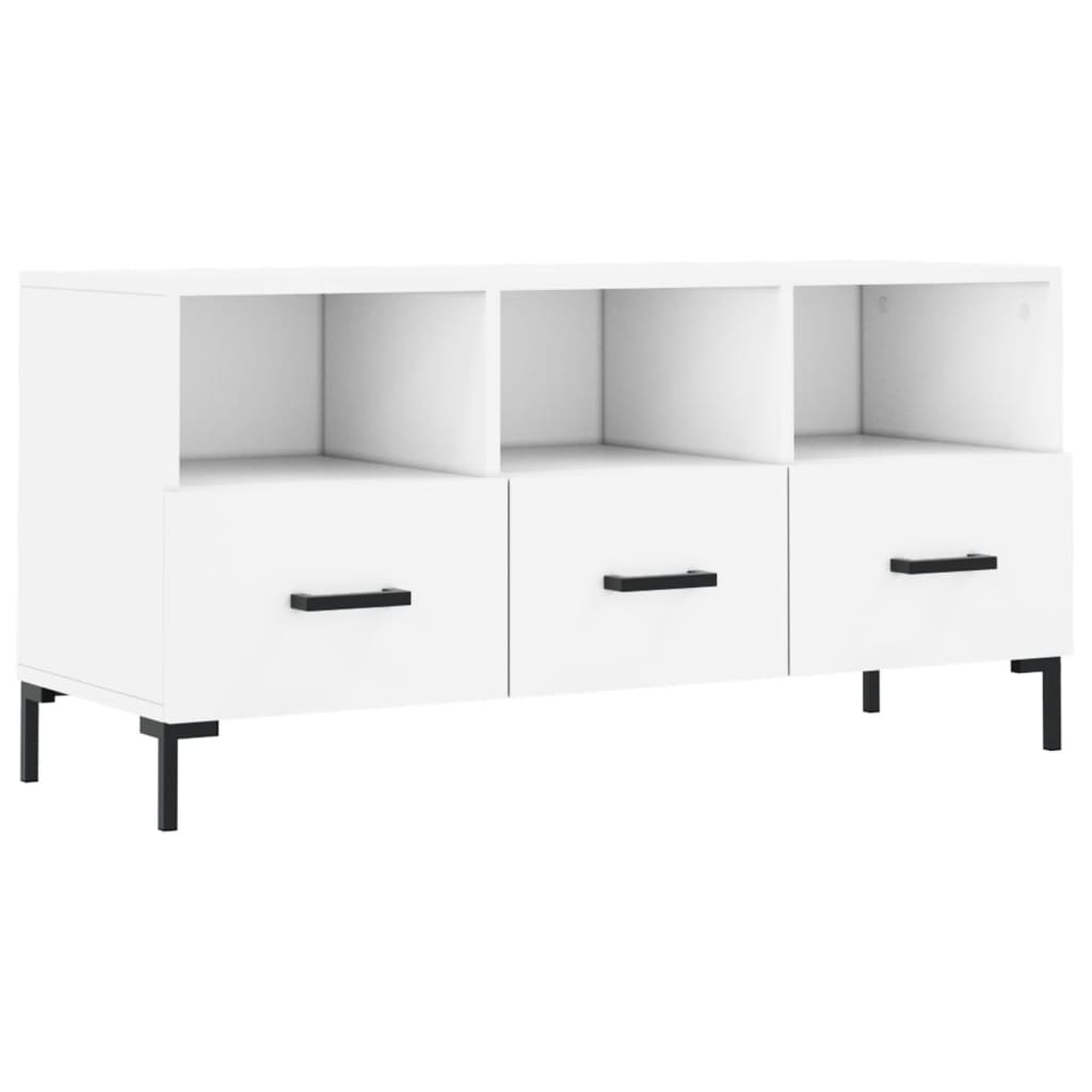 vidaXL TV Cabinet White 102x36x50 cm Engineered Wood