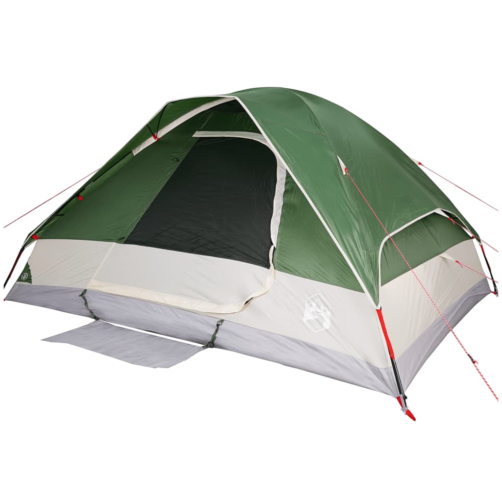 vidaXL Family Tent Dome 6-Person Green Waterproof