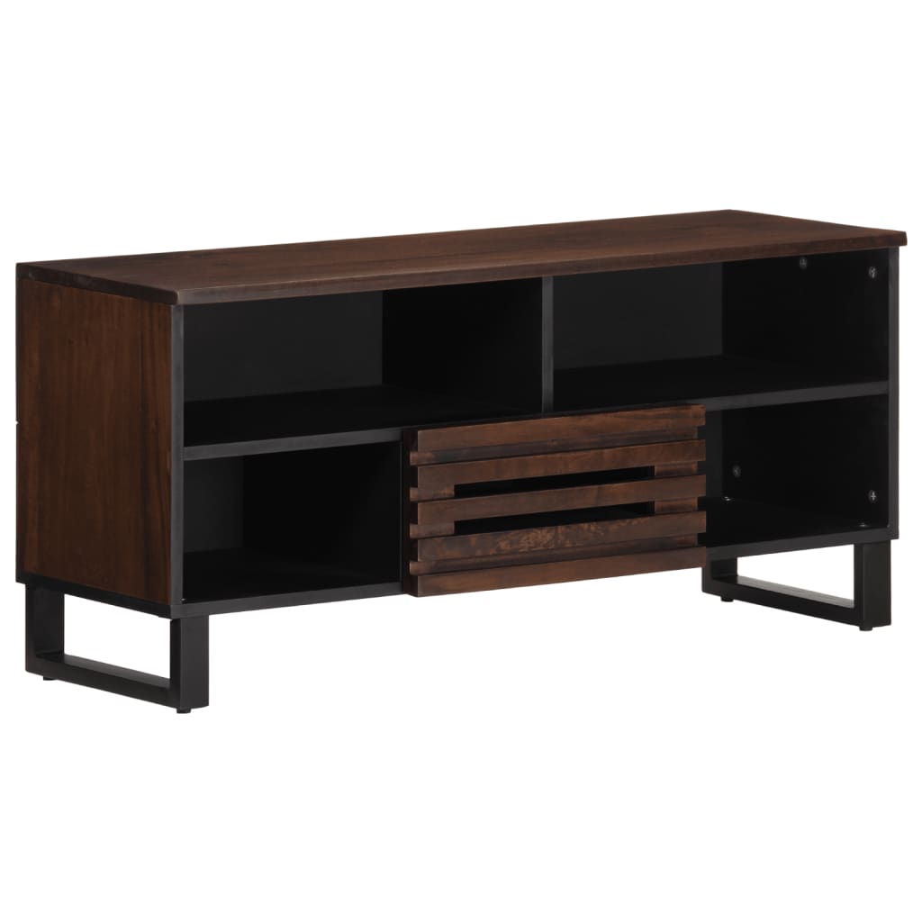 vidaXL TV Cabinet Brown 100x34x46 cm Solid Wood Mango