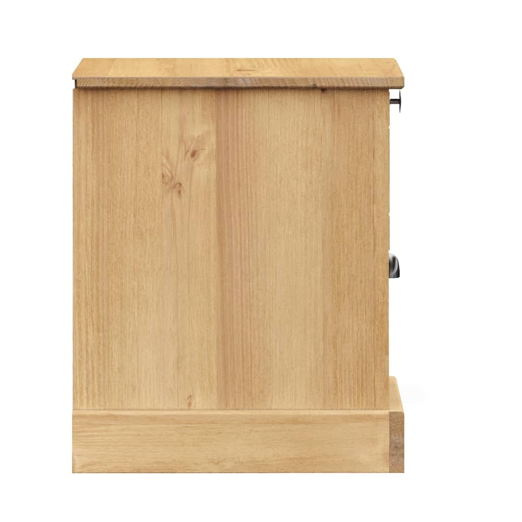 vidaXL Bedside Cabinet VIGO 42x35x42 cm Solid Wood Pine