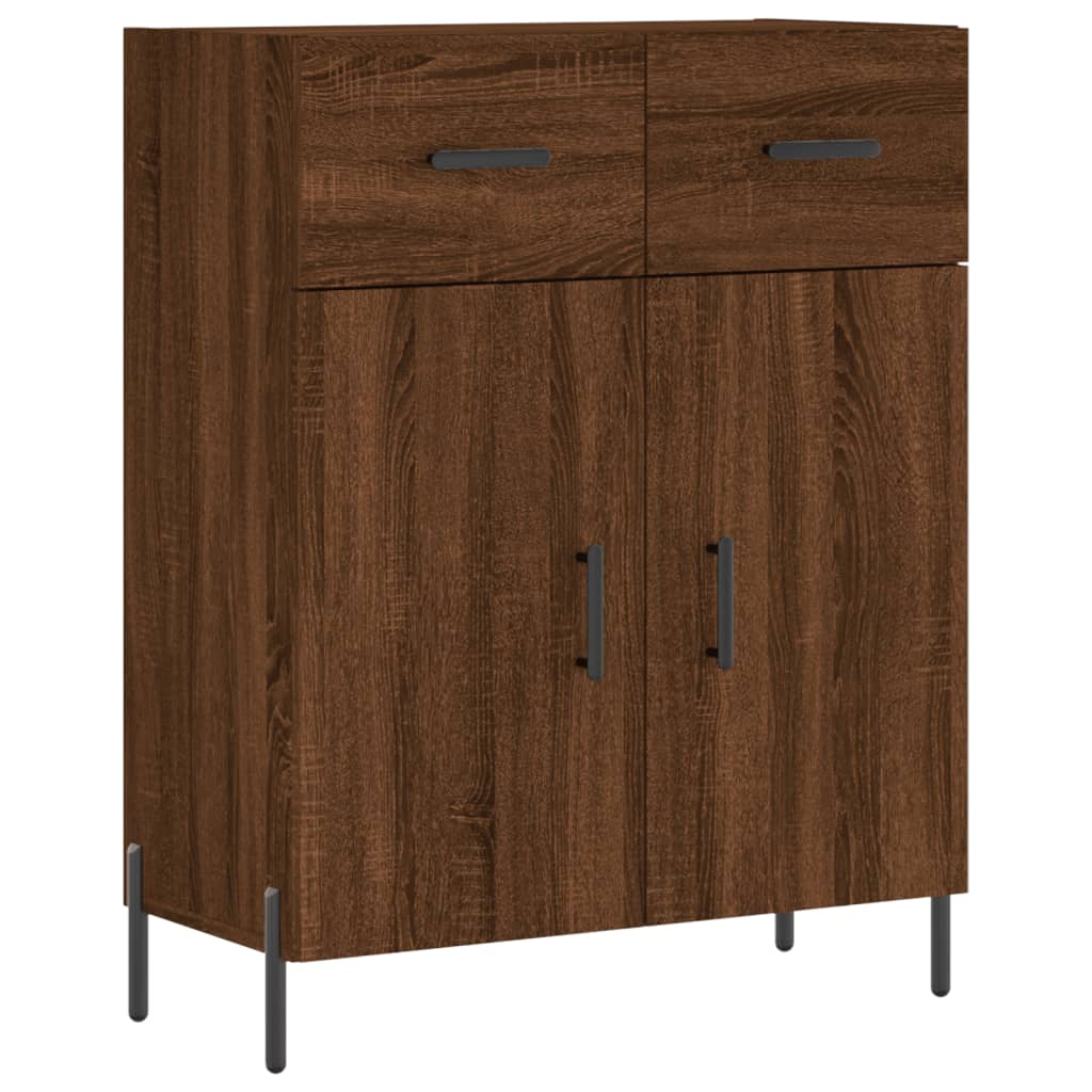 vidaXL Sideboard Brown Oak 69.5x34x90 cm Engineered Wood