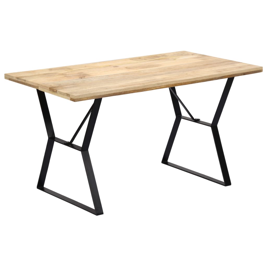 vidaXL Dining Table 140x80x76 cm Solid Mango Wood