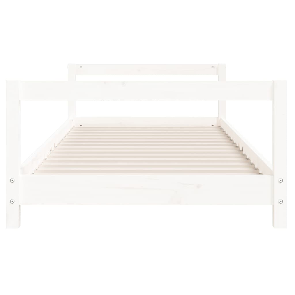 vidaXL Kids Bed Frame White 90x190 cm Solid Wood Pine