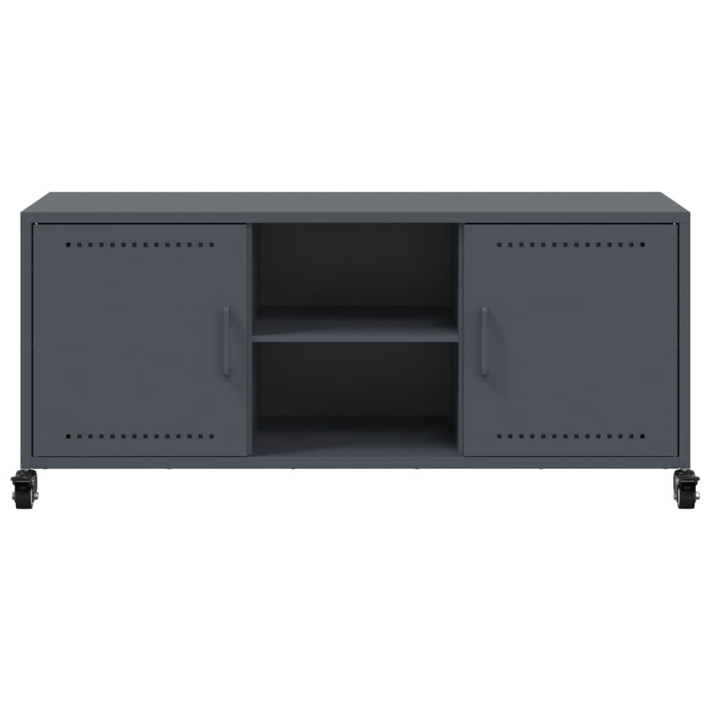 vidaXL TV Cabinet Anthracite 100.5x39x43.5 cm Steel