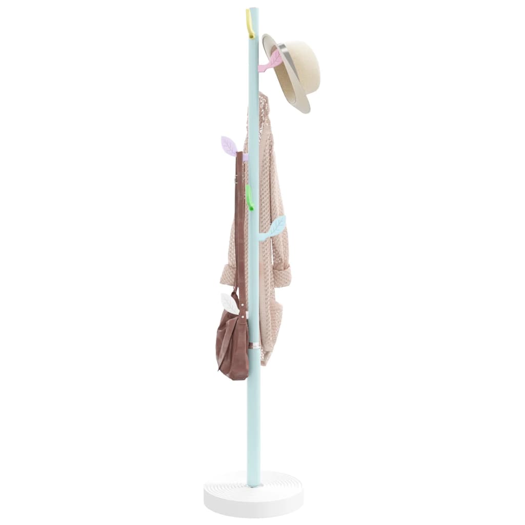 vidaXL Coat Stand Blue 172 cm Powder-coated Iron