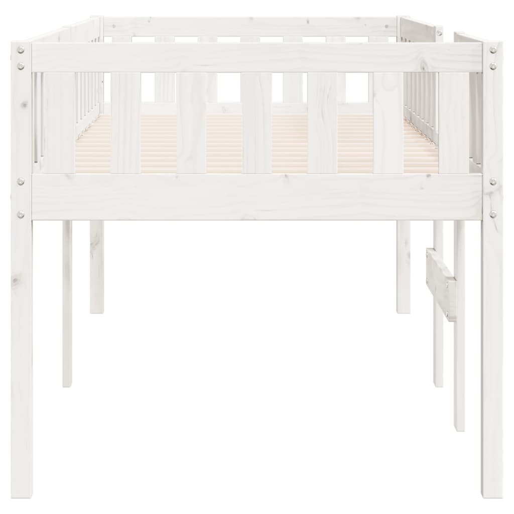 vidaXL Children's Bed without Mattress White 75x190 cm Solid Wood Pine