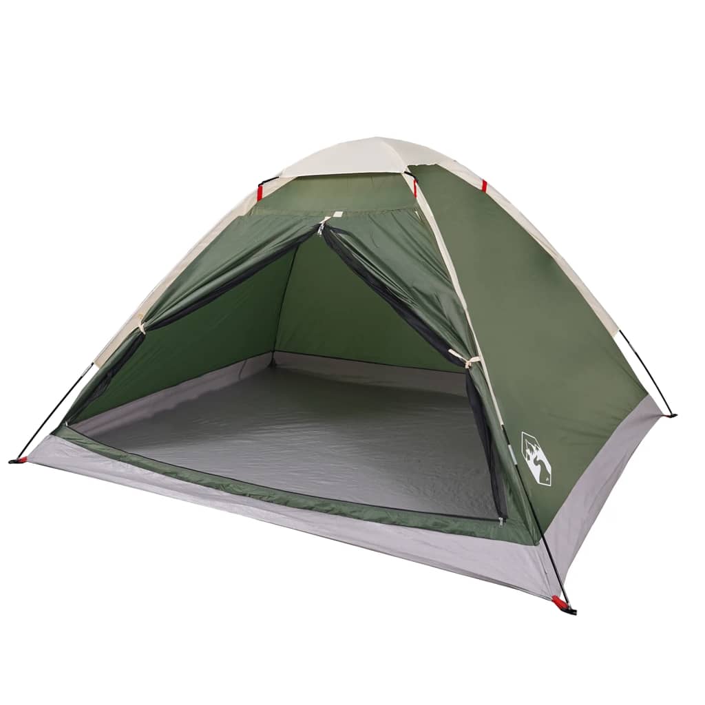 vidaXL Camping Tent Dome 2-Person Green Waterproof