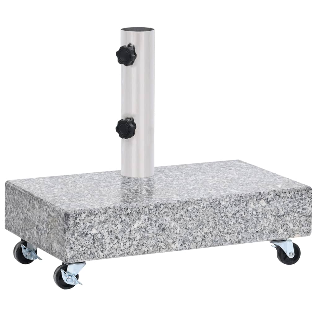 vidaXL Umbrella Base Light Grey 45x25x8.3 cm Granite