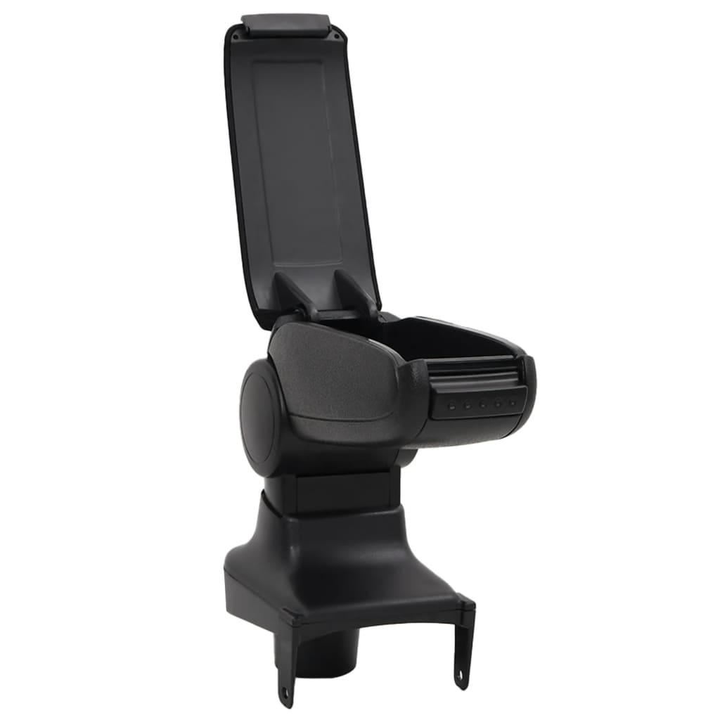 vidaXL Car Armrest Black 15x35x(30-47) cm ABS