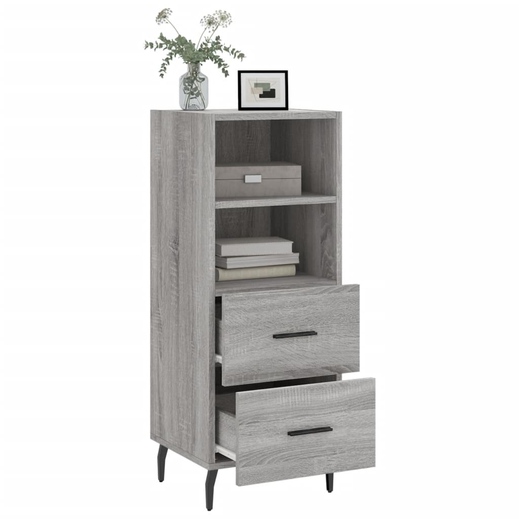 vidaXL Sideboard Grey Sonoma 34.5x34x90 cm Engineered Wood