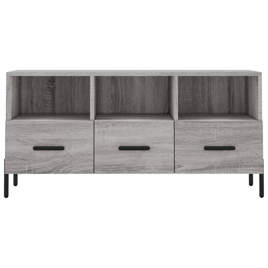 vidaXL TV Cabinet Grey Sonoma 102x36x50 cm Engineered Wood