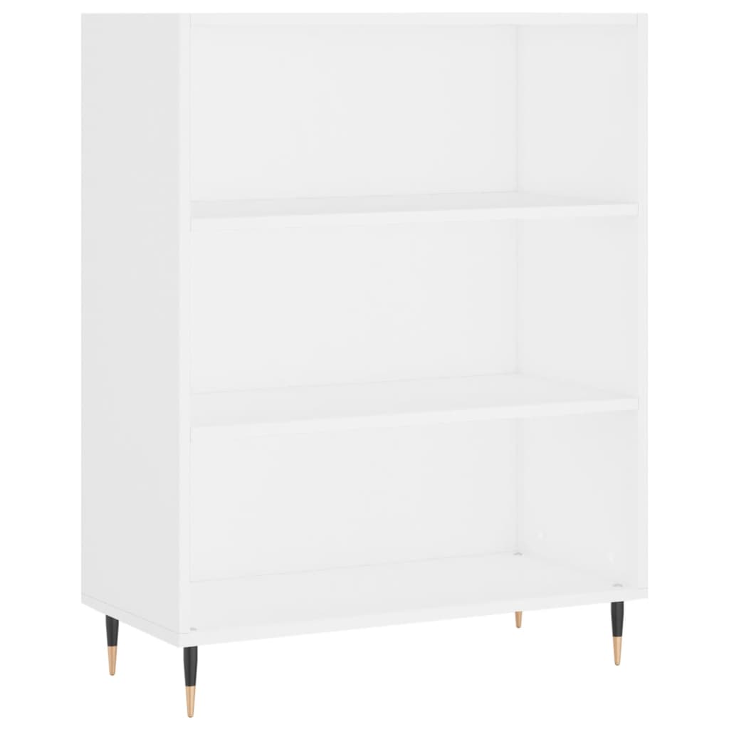 vidaXL Bookcase White 69.5x32.5x90 cm Engineered Wood