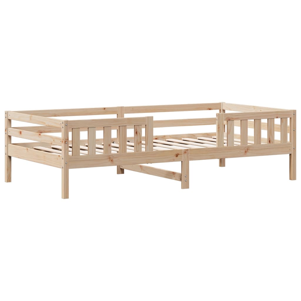 vidaXL Bed Frame 100x200 cm Solid Wood Pine