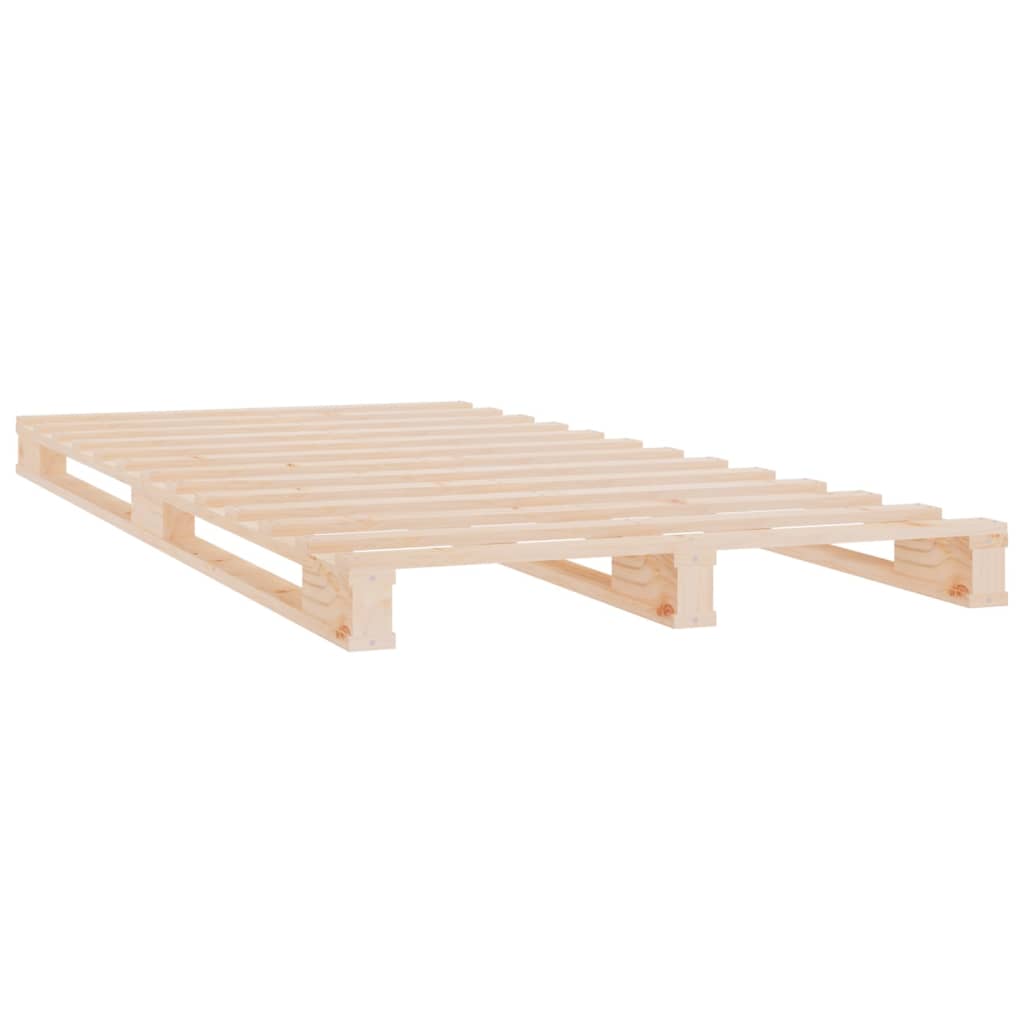 vidaXL Bed Frame 90x190 cm Single Solid Wood Pine