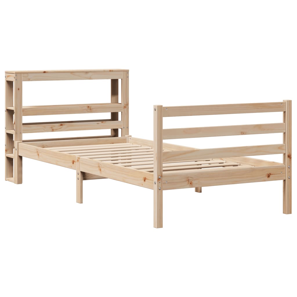 vidaXL Bed Frame without Mattress 90x200 cm Solid Wood Pine