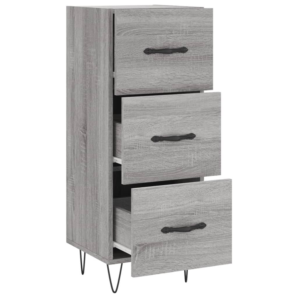 vidaXL Sideboard Grey Sonoma 34.5x34x90 cm Engineered Wood