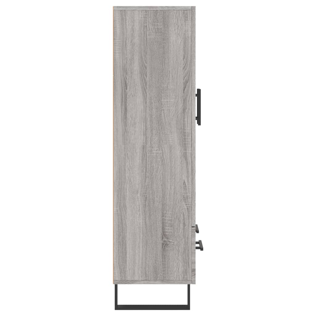 vidaXL Highboard Grey Sonoma 69.5x31x115 cm Engineered Wood