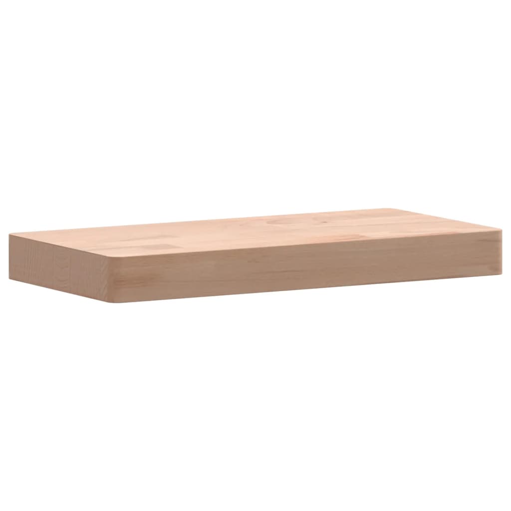 vidaXL Wall Shelf 40x20x4 cm Solid Wood Beech