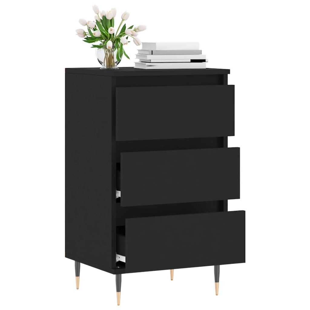 vidaXL Sideboard Black 40x35x70 cm Engineered Wood