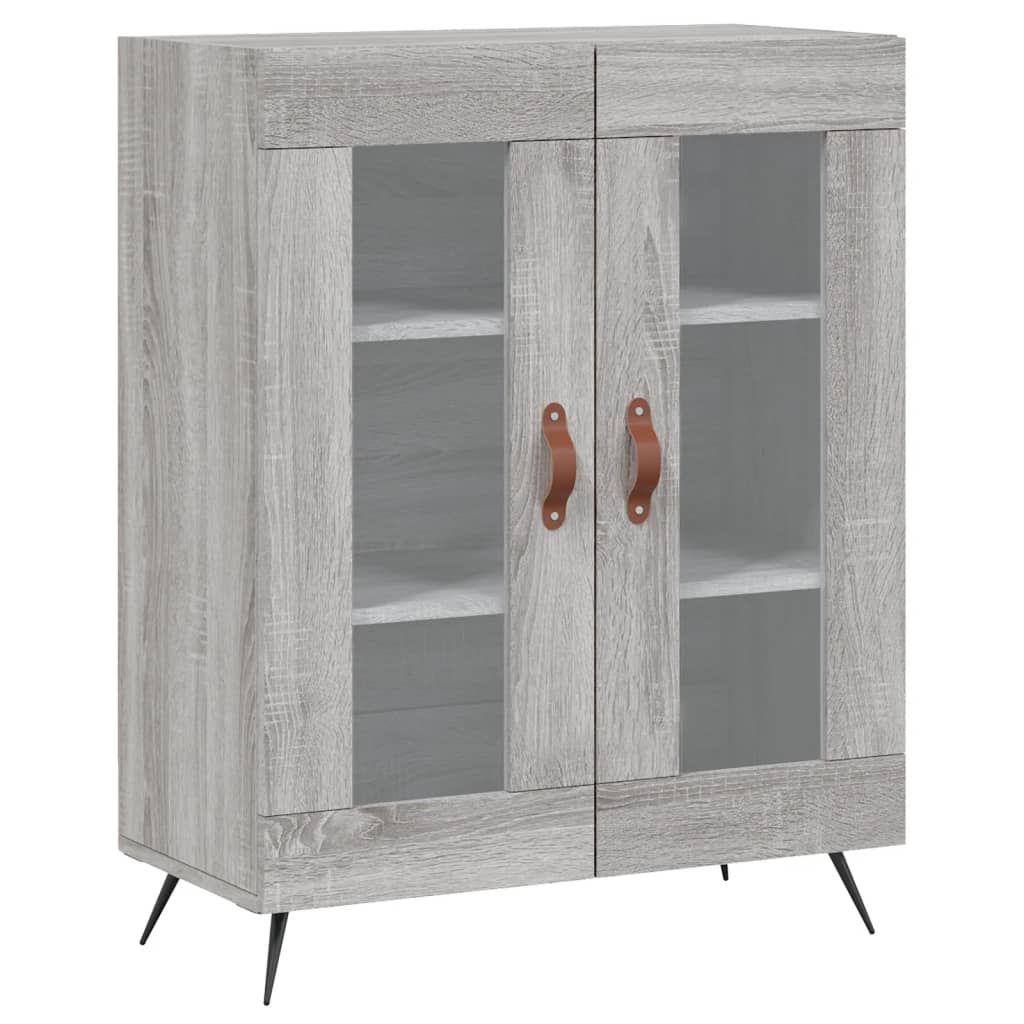 vidaXL Highboard Grey Sonoma 69.5x34x180 cm Engineered Wood