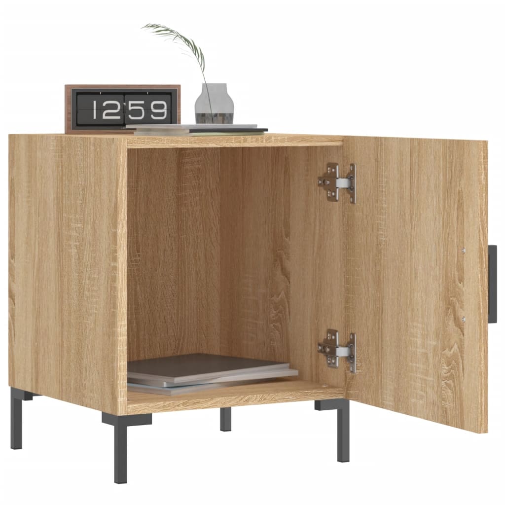 vidaXL Bedside Cabinets 2 pcs Sonoma Oak 40x40x50 cm Engineered Wood