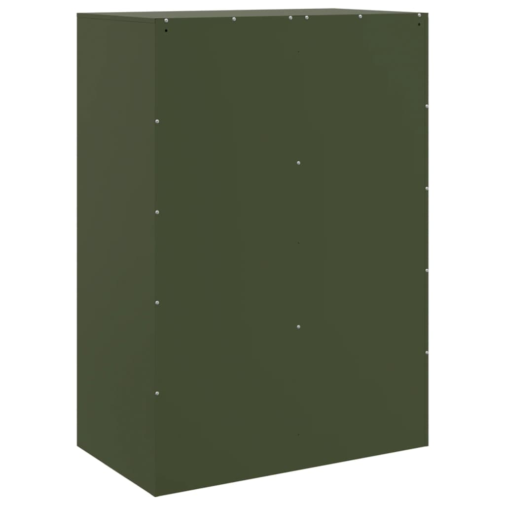 vidaXL Highboard Olive Green 67x39x95 cm Steel