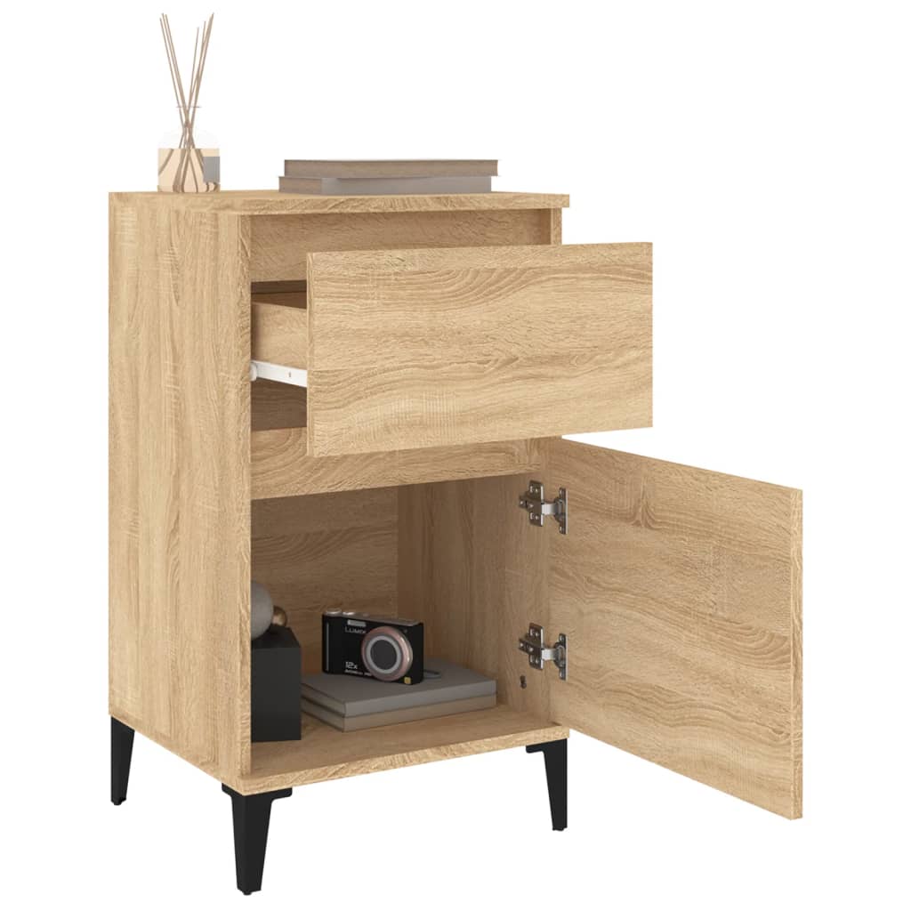 vidaXL Bedside Cabinets 2 pcs Sonoma Oak 40x35x70 cm