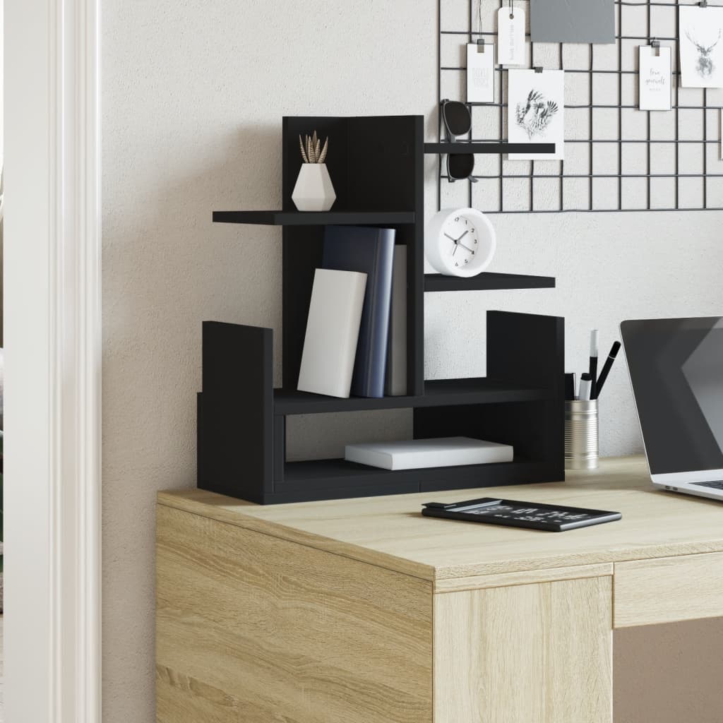 vidaXL Desk Organiser Black 49x20x52.5 cm Engineered wood