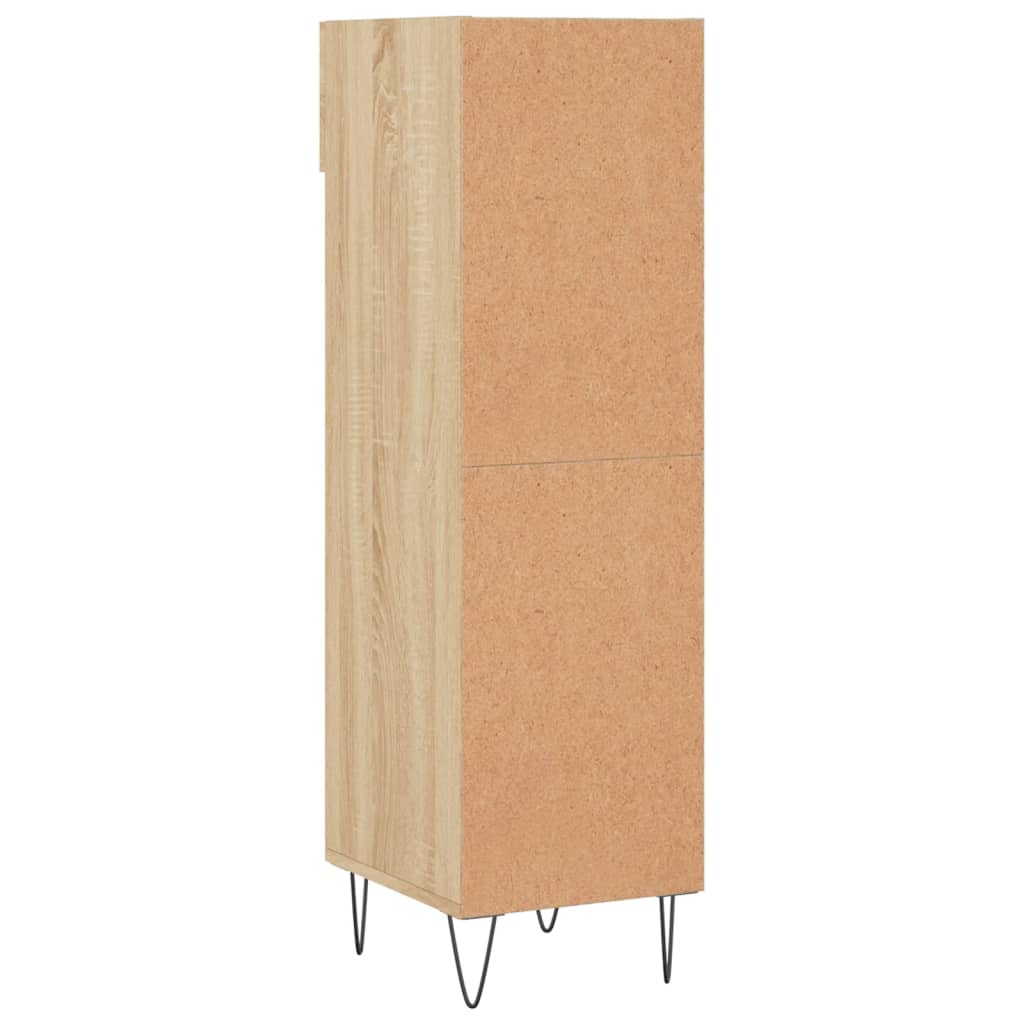 vidaXL Shoe Cabinet Sonoma Oak 30x35x105 cm Engineered Wood