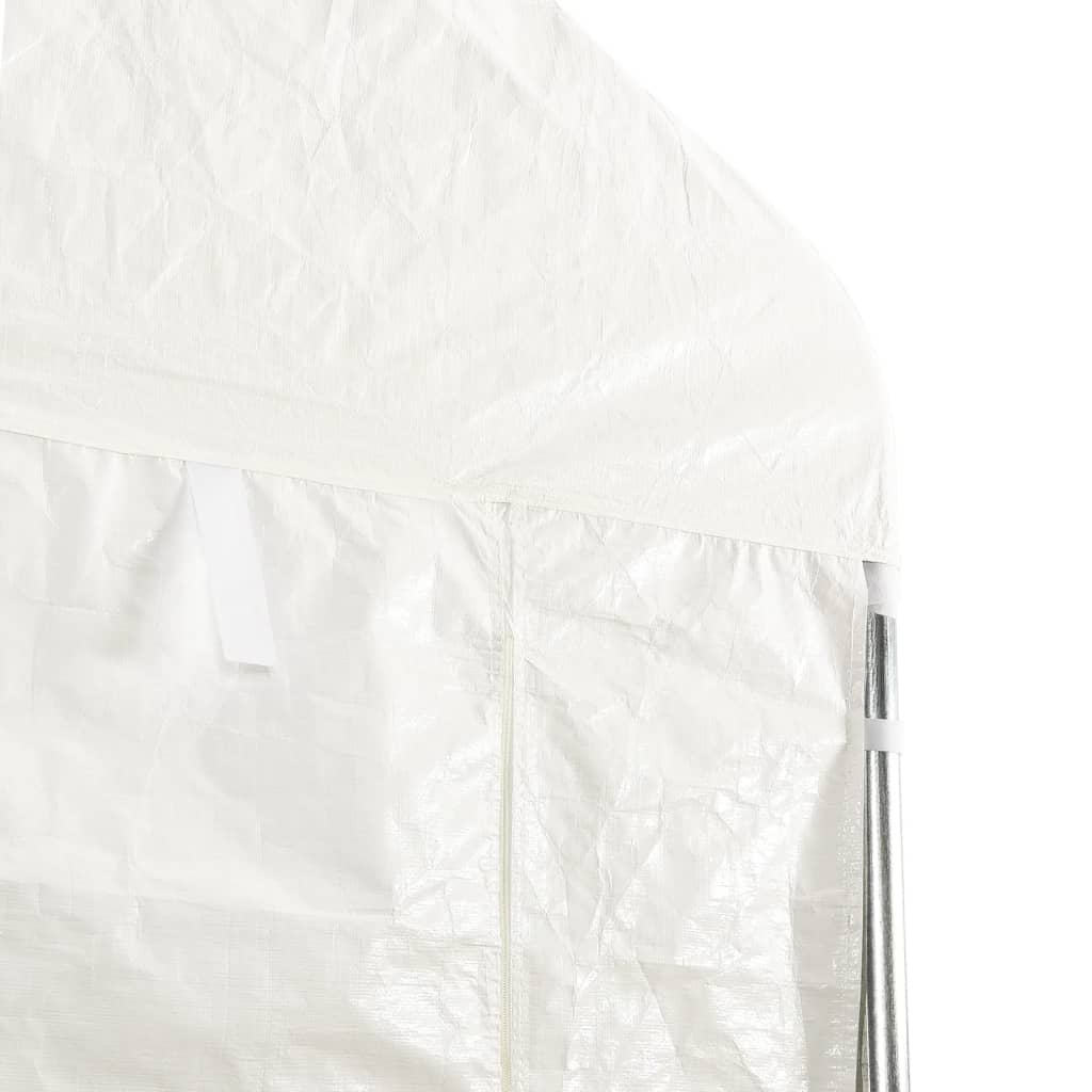 vidaXL Gazebo with Roof White 17.84x2.28x2.69 m Polyethylene