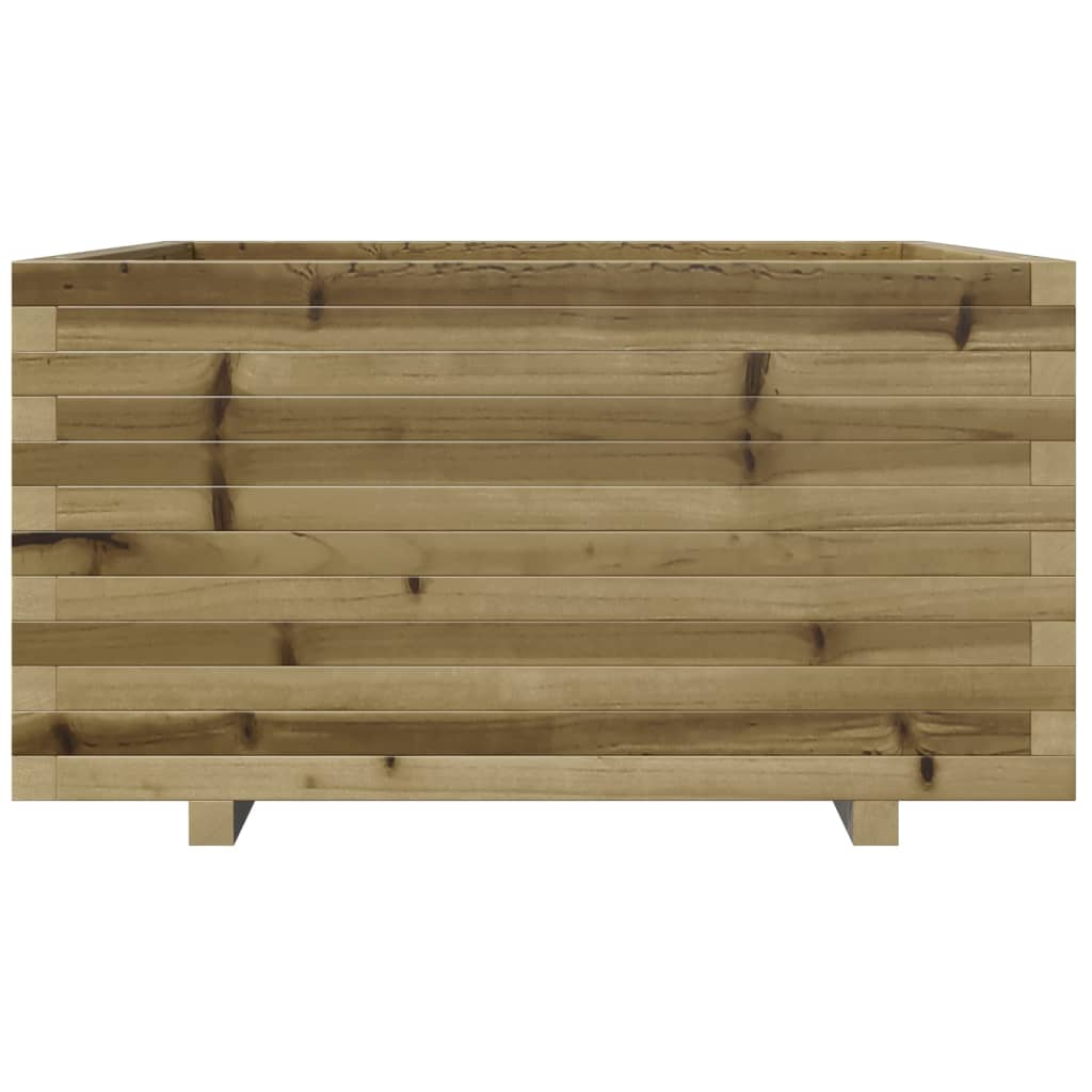 vidaXL Garden Planter 90x90x49.5 cm Impregnated Wood Pine