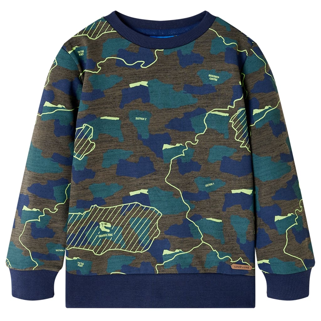 Kids' Sweatshirt Dark Khaki Melange 92