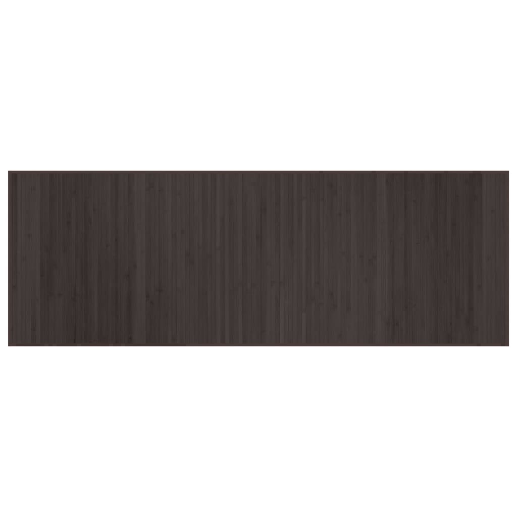 vidaXL Rug Rectangular Dark Brown70x200 cm Bamboo