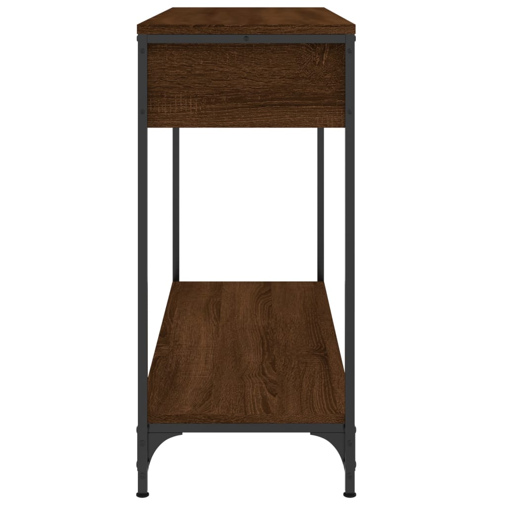 vidaXL Console Table Brown Oak 100x34.5x75 cm Engineered Wood