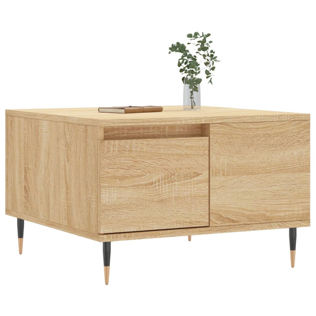 vidaXL Coffee Table Sonoma Oak 55x55x36.5 cm Engineered Wood