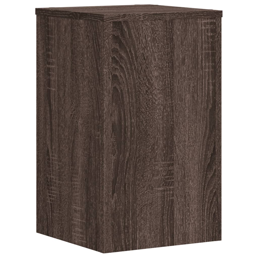 vidaXL Plant Stands 2 pcs Brown Oak 30x30x50 cm Engineered wood