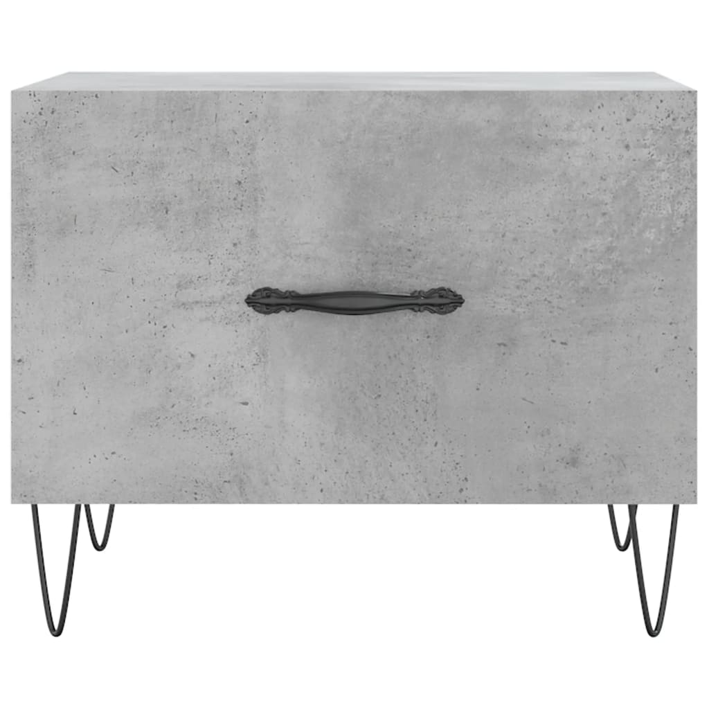 vidaXL Coffee Table Concrete Grey 50x50x40 cm Engineered Wood