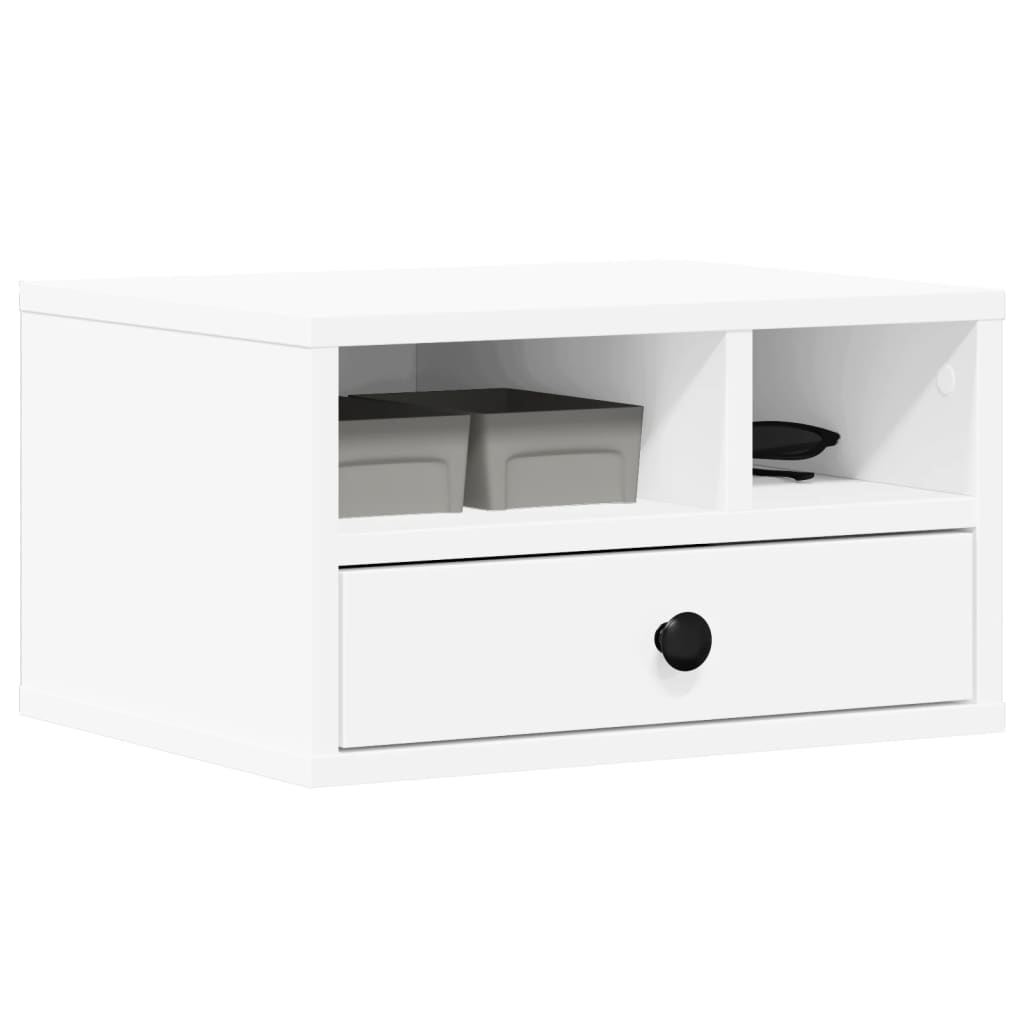 vidaXL Printer Stand White 40x32x22,5 cm Engineered Wood