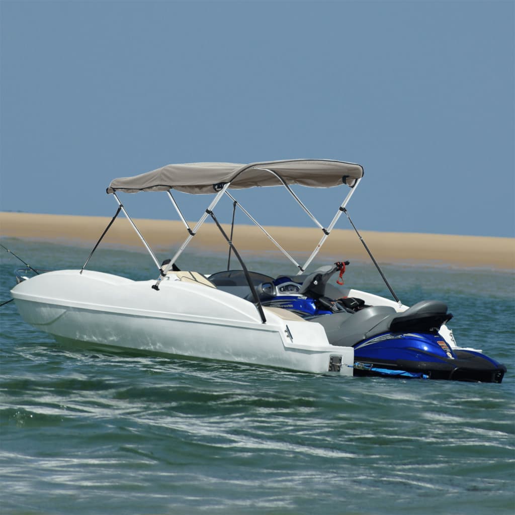 vidaXL 3-bow Bimini Top with Sidewalls 183x(154-167)x137 cm