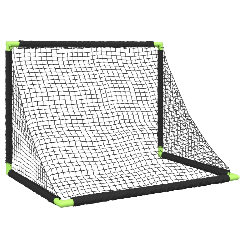 vidaXL Kids' Football Goal Foldable Black 90x64x64 cm