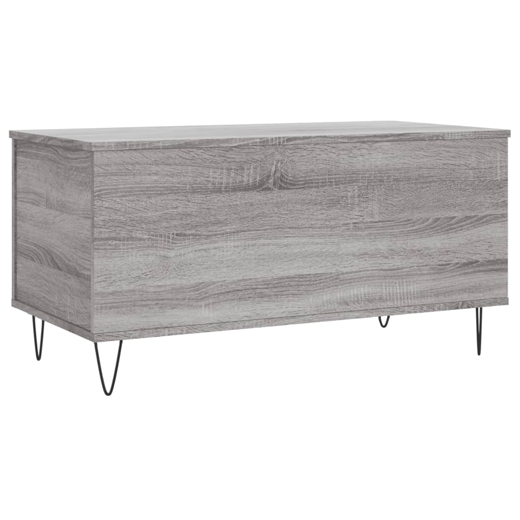 vidaXL Coffee Table Grey Sonoma 90x44.5x45 cm Engineered Wood