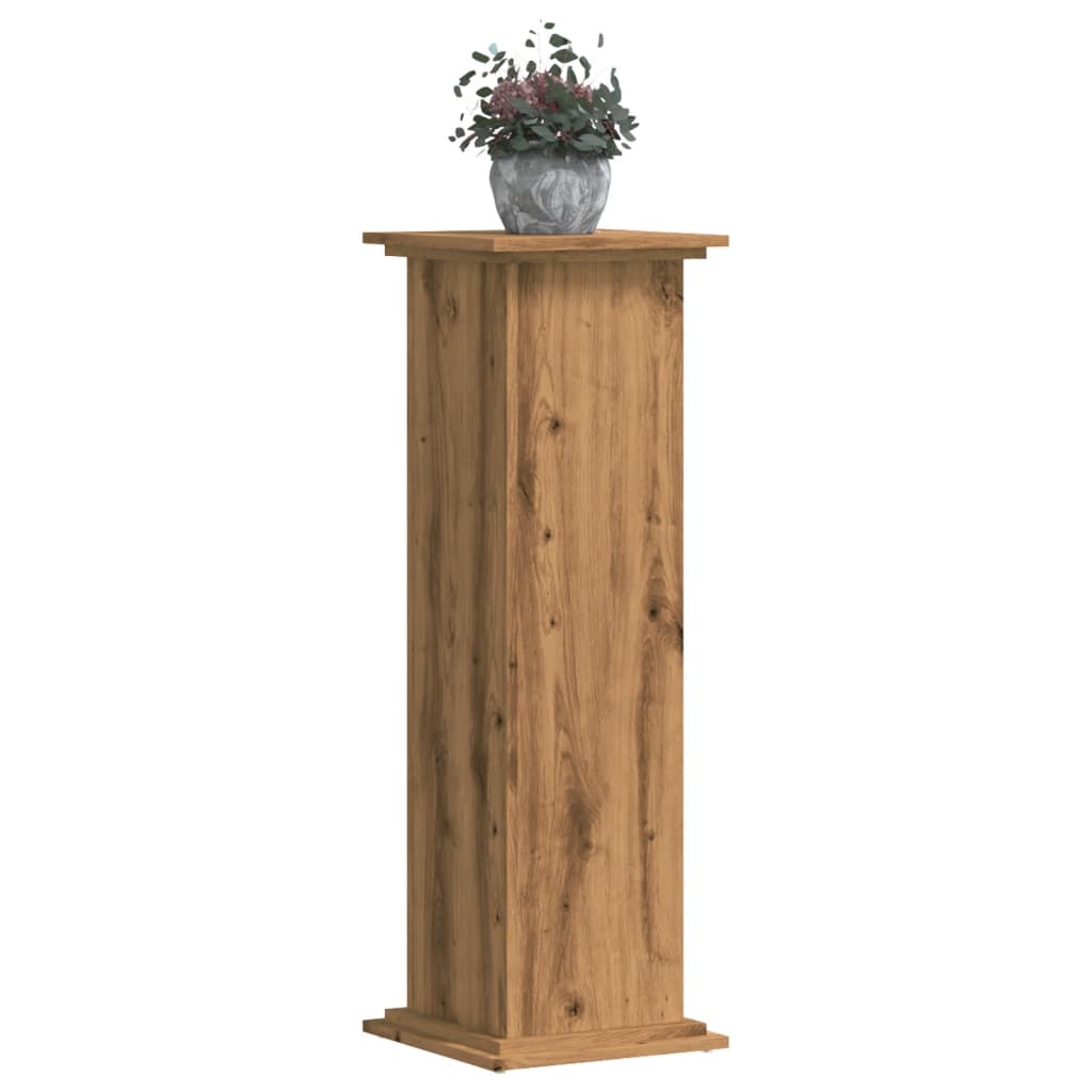 vidaXL Plant Stand Artisan Oak 33x33x100 cm Engineered Wood