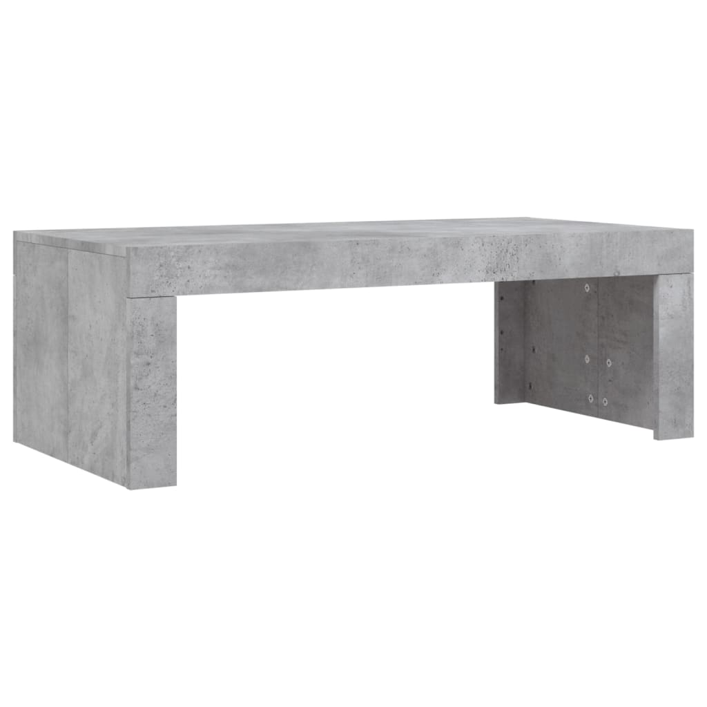 vidaXL Coffee Table Concrete Grey 102x50x36 cm Engineered Wood