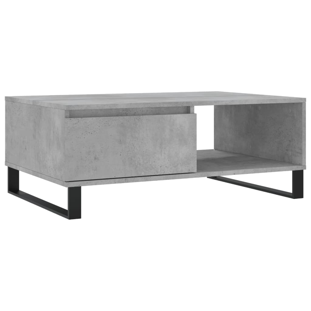 vidaXL Coffee Table Concrete Grey 90x60x35 cm Engineered Wood